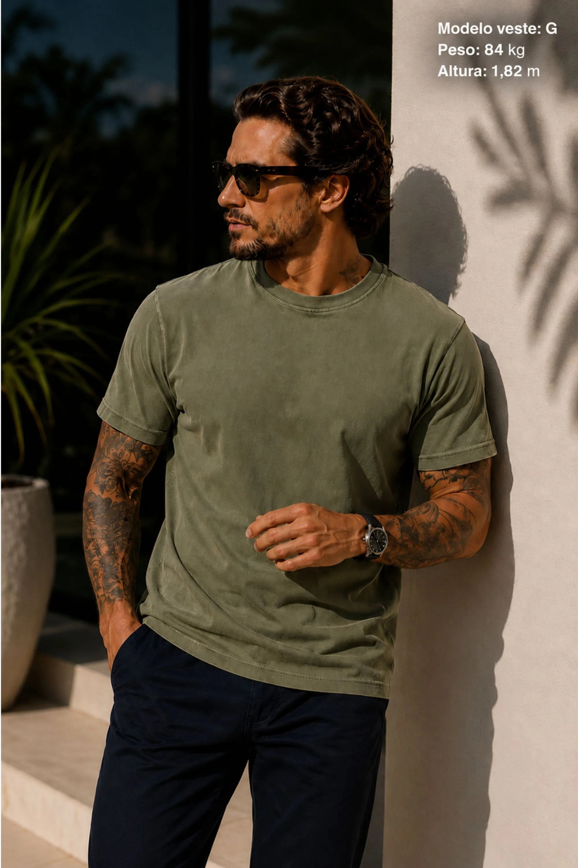 Camiseta estonada Inspire-se no corpo